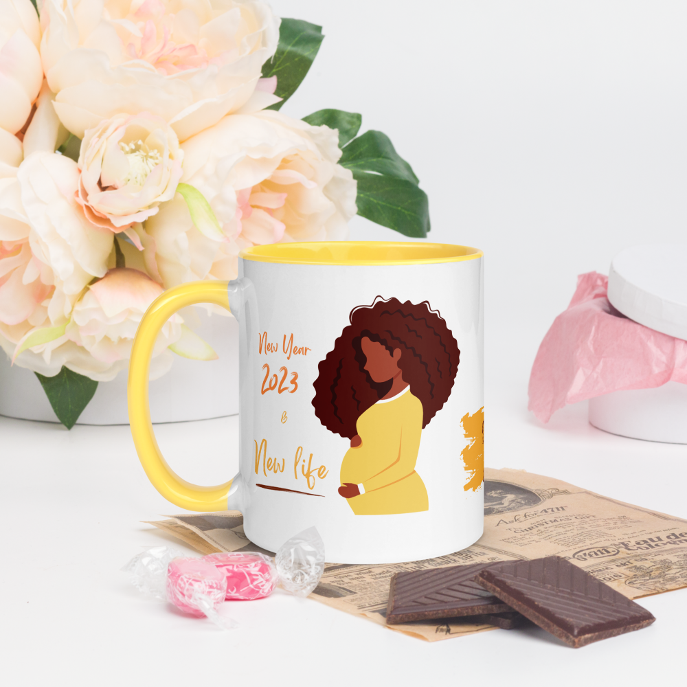 2023 New Year & New Life • 2023 Pregnancy Announcement Coffee Mug