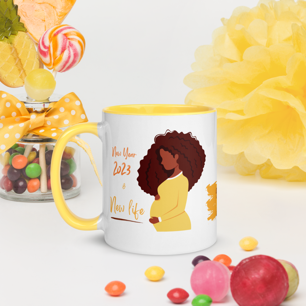 2023 New Year & New Life • 2023 Pregnancy Announcement Coffee Mug