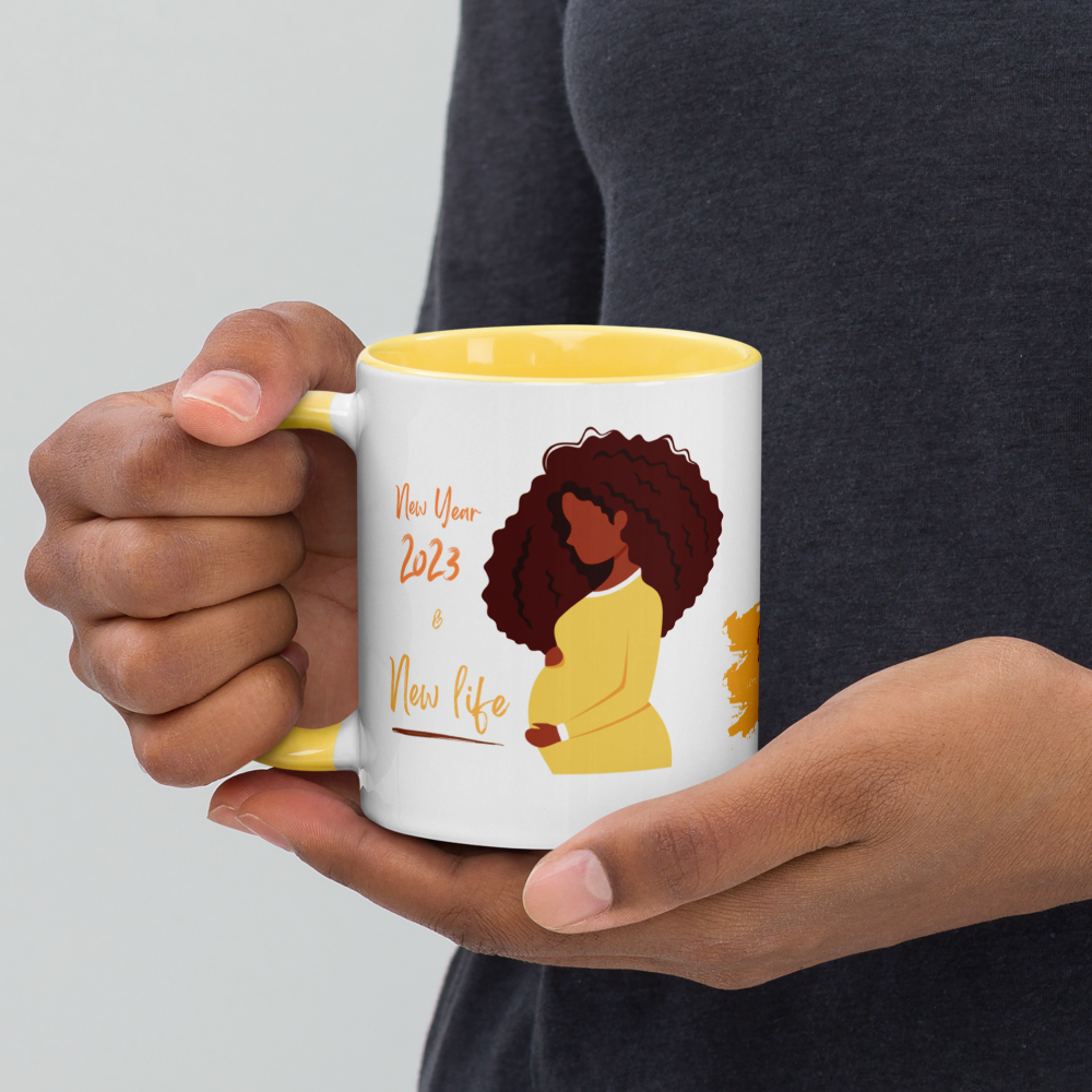 2023 New Year & New Life • 2023 Pregnancy Announcement Coffee Mug
