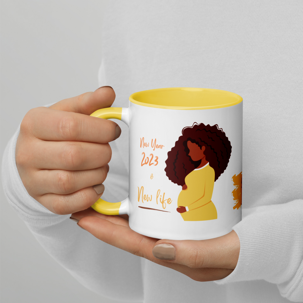2023 New Year & New Life • 2023 Pregnancy Announcement Coffee Mug