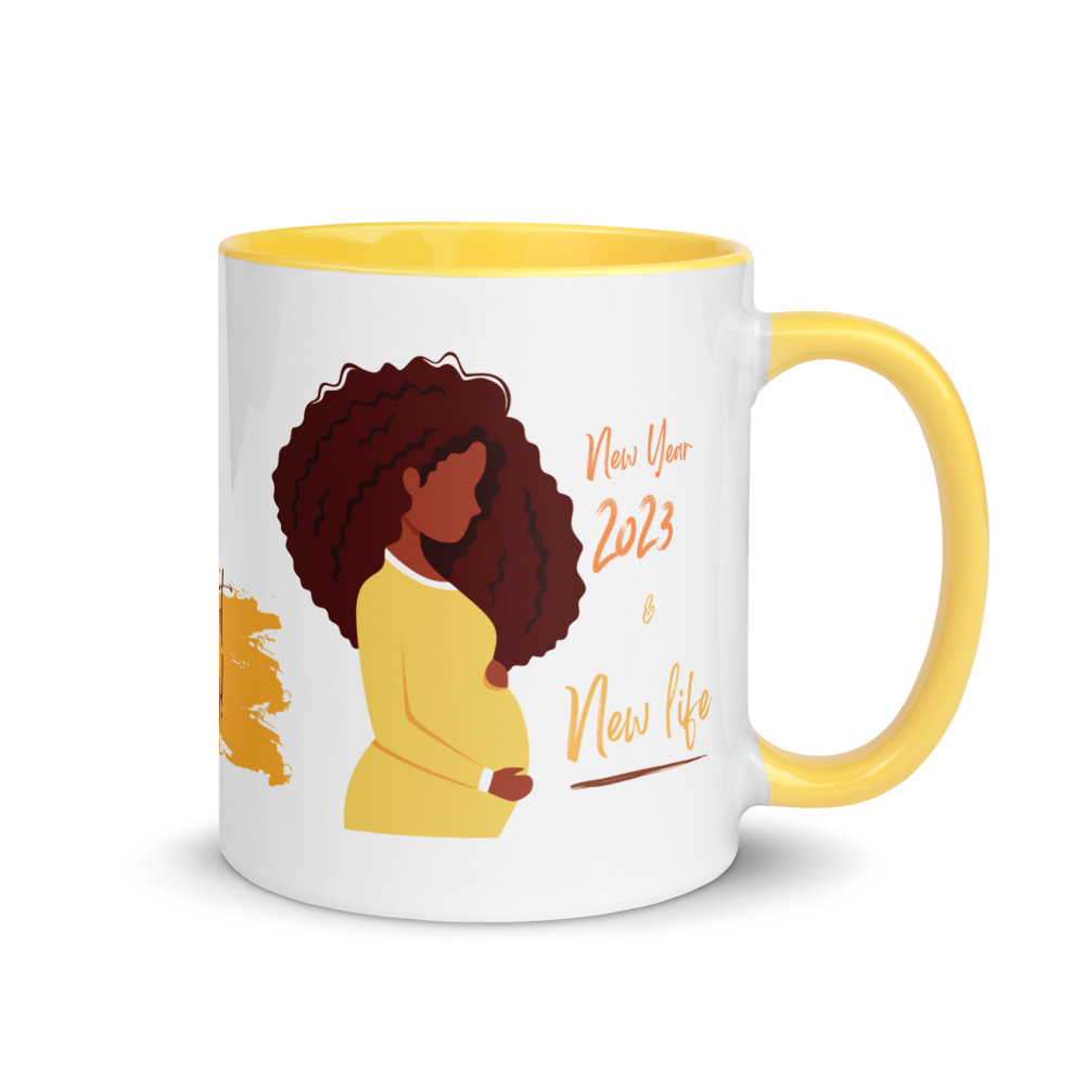 2023 New Year & New Life • 2023 Pregnancy Announcement Coffee Mug