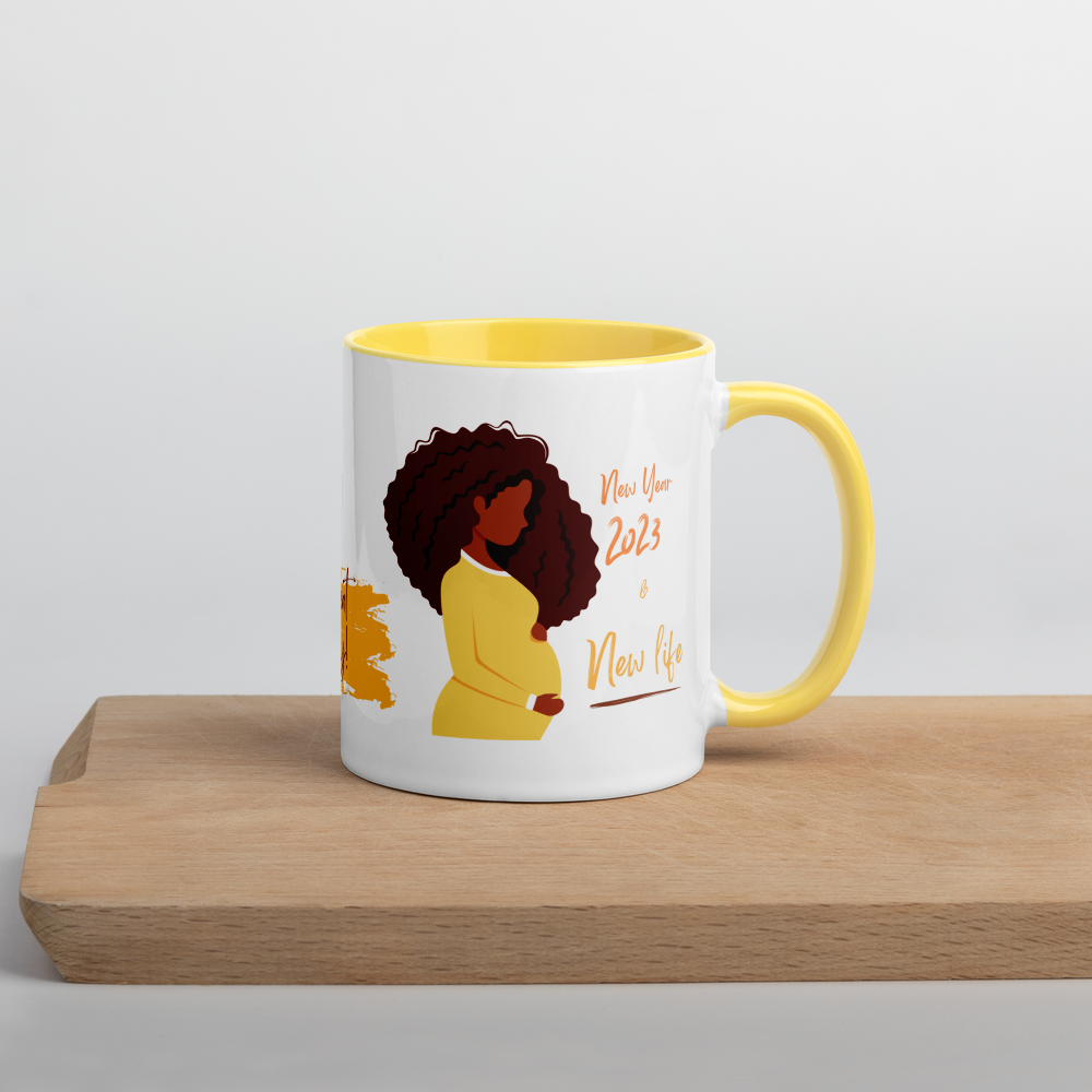 2023 New Year & New Life • 2023 Pregnancy Announcement Coffee Mug