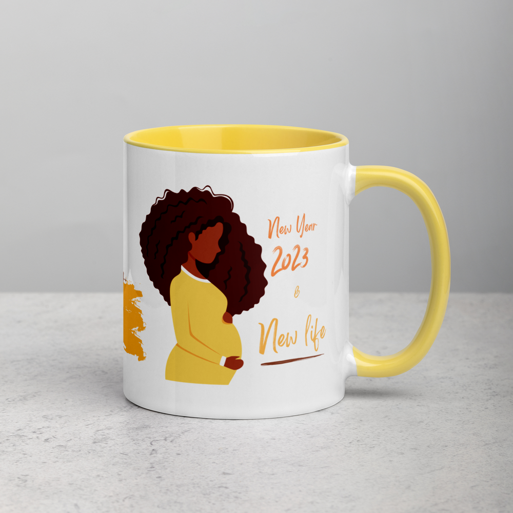 2023 New Year & New Life • 2023 Pregnancy Announcement Coffee Mug