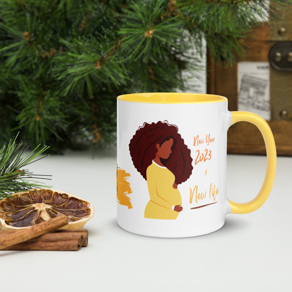 2023 New Year & New Life • 2023 Pregnancy Announcement Coffee Mug
