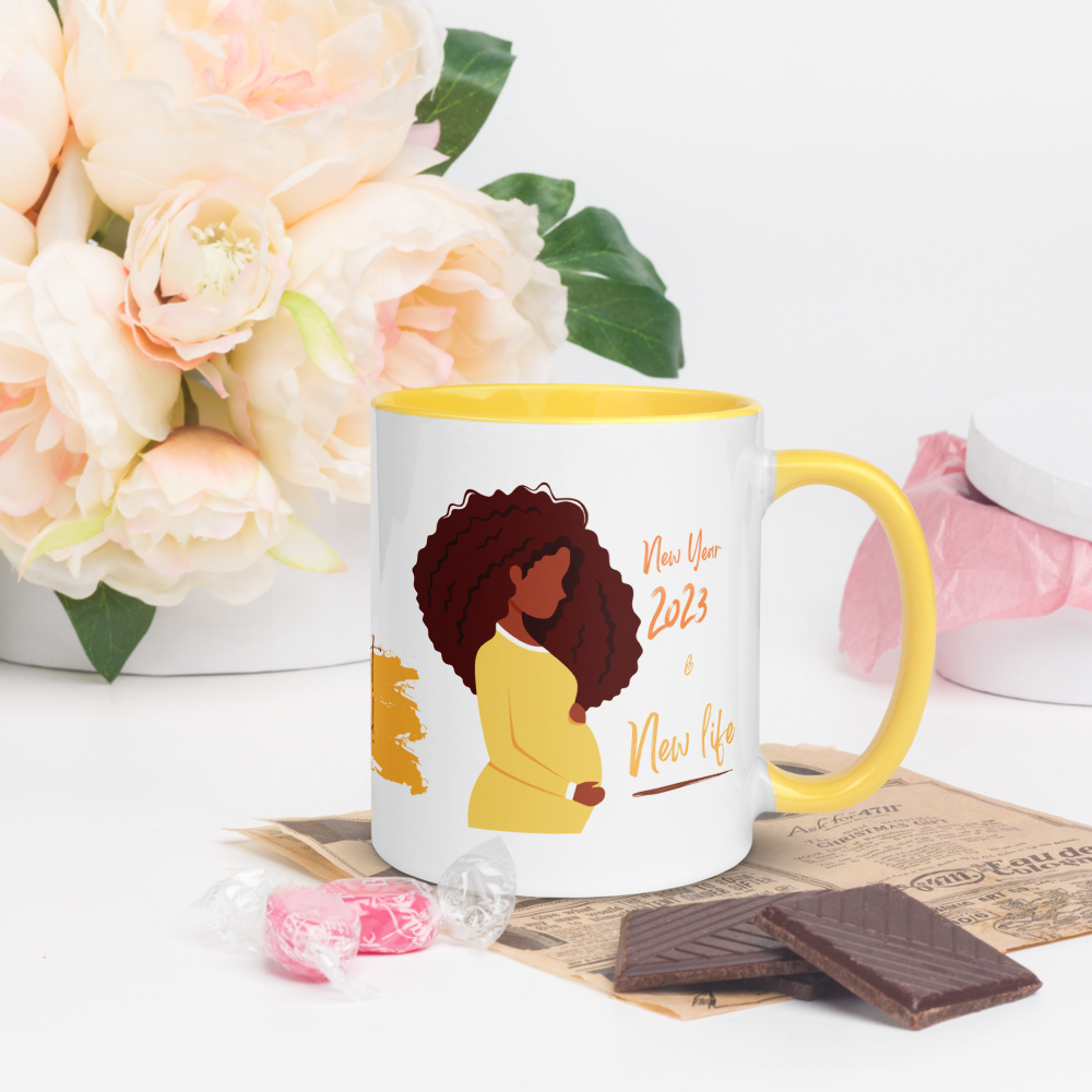 2023 New Year & New Life • 2023 Pregnancy Announcement Coffee Mug