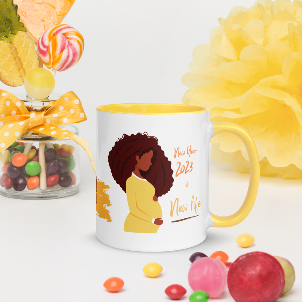 2023 New Year & New Life • 2023 Pregnancy Announcement Coffee Mug