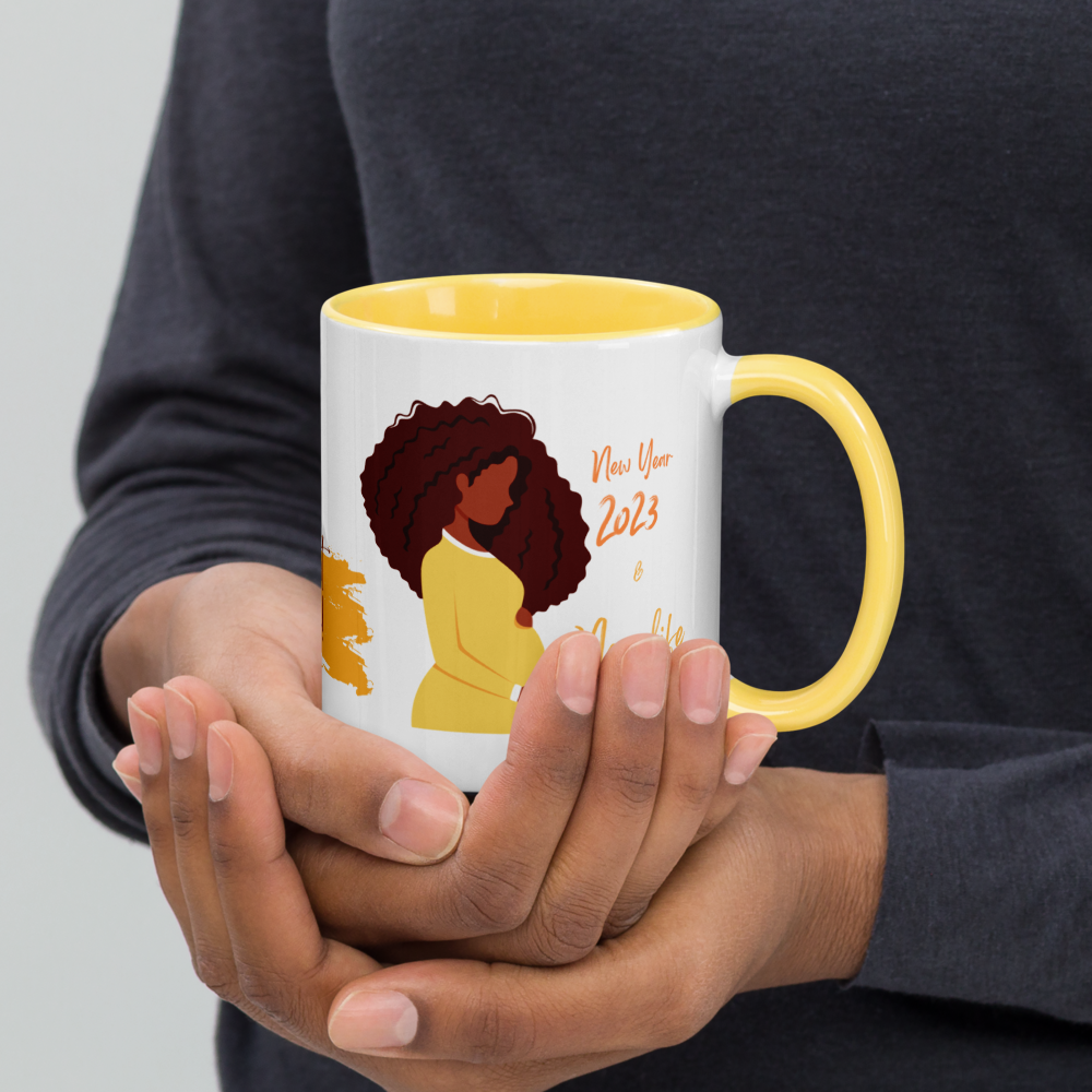 2023 New Year & New Life • 2023 Pregnancy Announcement Coffee Mug