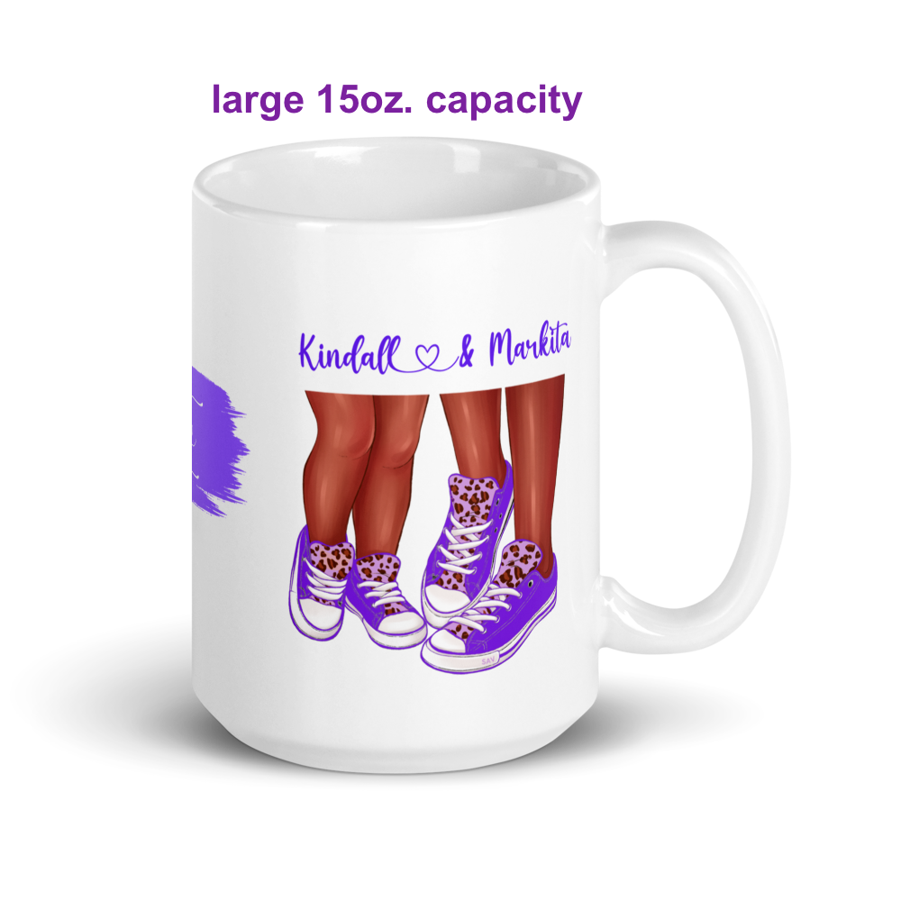 Mom and Daughter Personalized Coffee Mug • Mother’s Day Coffee Mug Gift • Sneaker Mom Mug