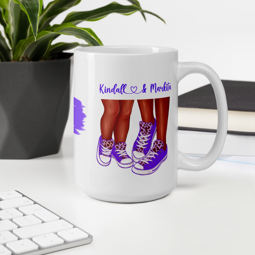 Mom and Daughter Personalized Coffee Mug • Mother’s Day Coffee Mug Gift • Sneaker Mom Mug
