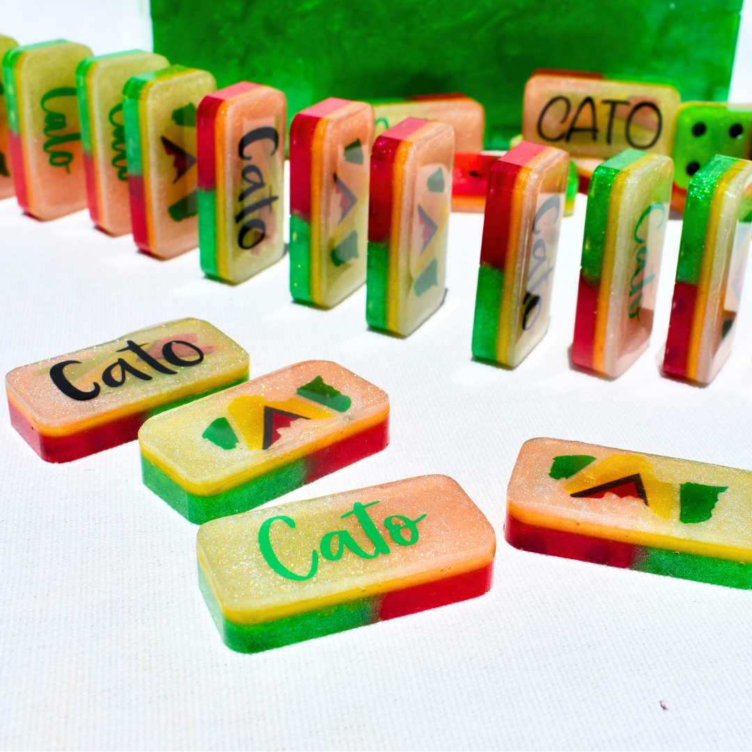 Guyana Dominoes • Caribbean Personalized Gift • Man Cave/She Shed Gift