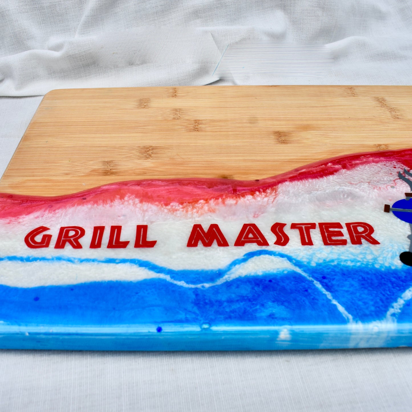 Grill Gift for Dad • Grill Master Cutting Board • BBQ Cutting/Serving Board