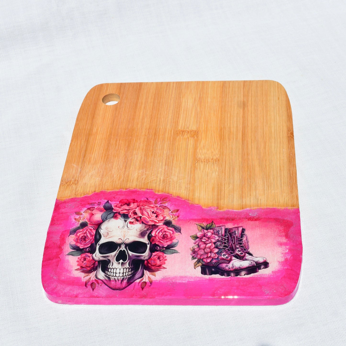 Goth Girl Charcuterie Board Gift • Gothic Cutting Board Set