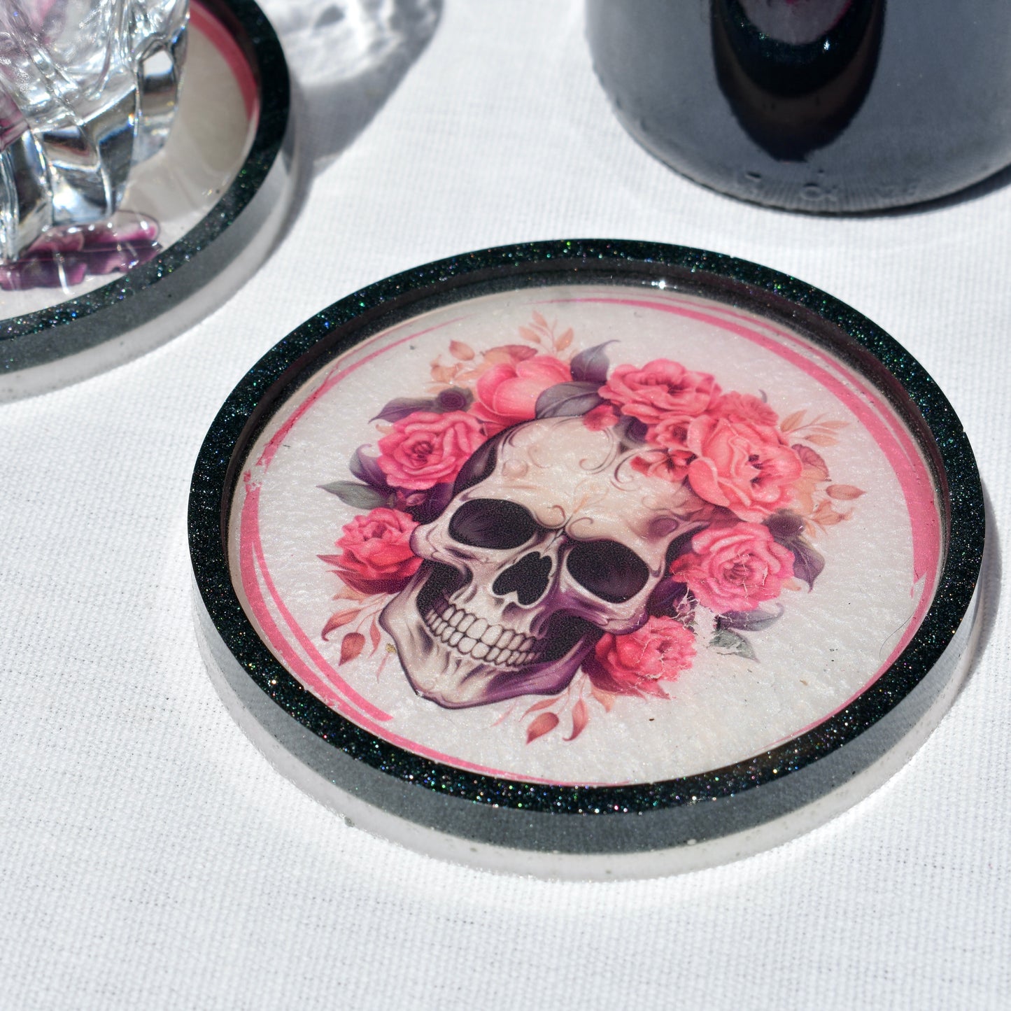 Gothic Girl Coasters • Goth Girl Gift • Gothic Home Décor