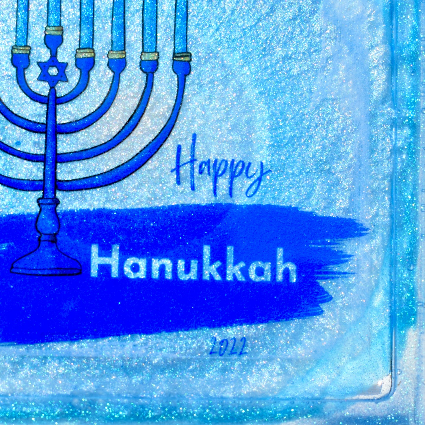 Hanukkah Themed Coasters • Hanukkah Menorah Coasters • Jewish Coasters
