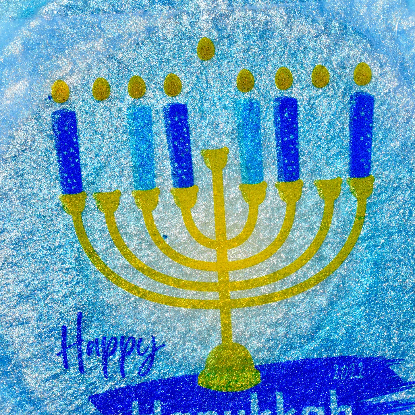 Hanukkah Themed Coasters • Hanukkah Menorah Coasters • Jewish Coasters