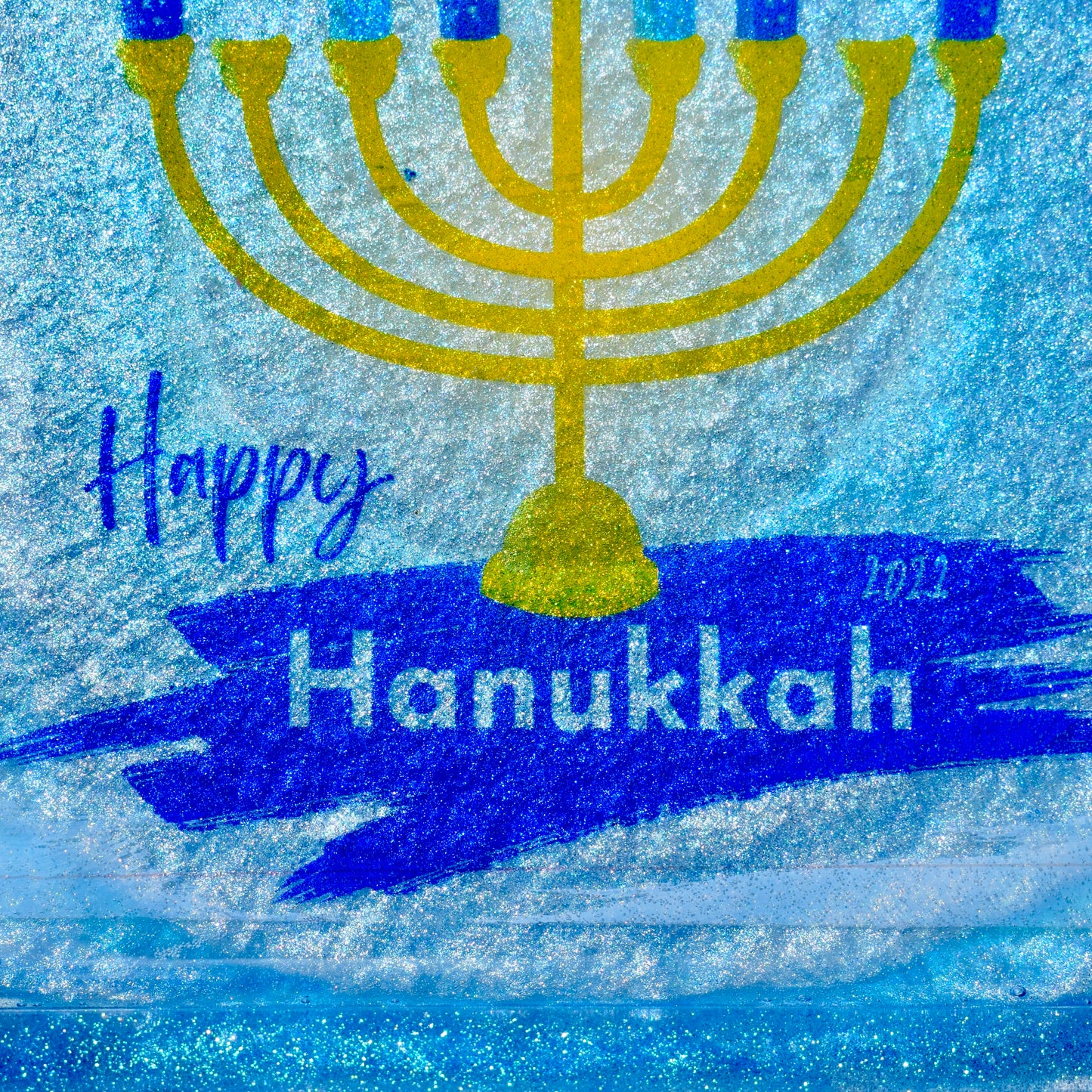 Hanukkah Themed Coasters • Hanukkah Menorah Coasters • Jewish Coasters