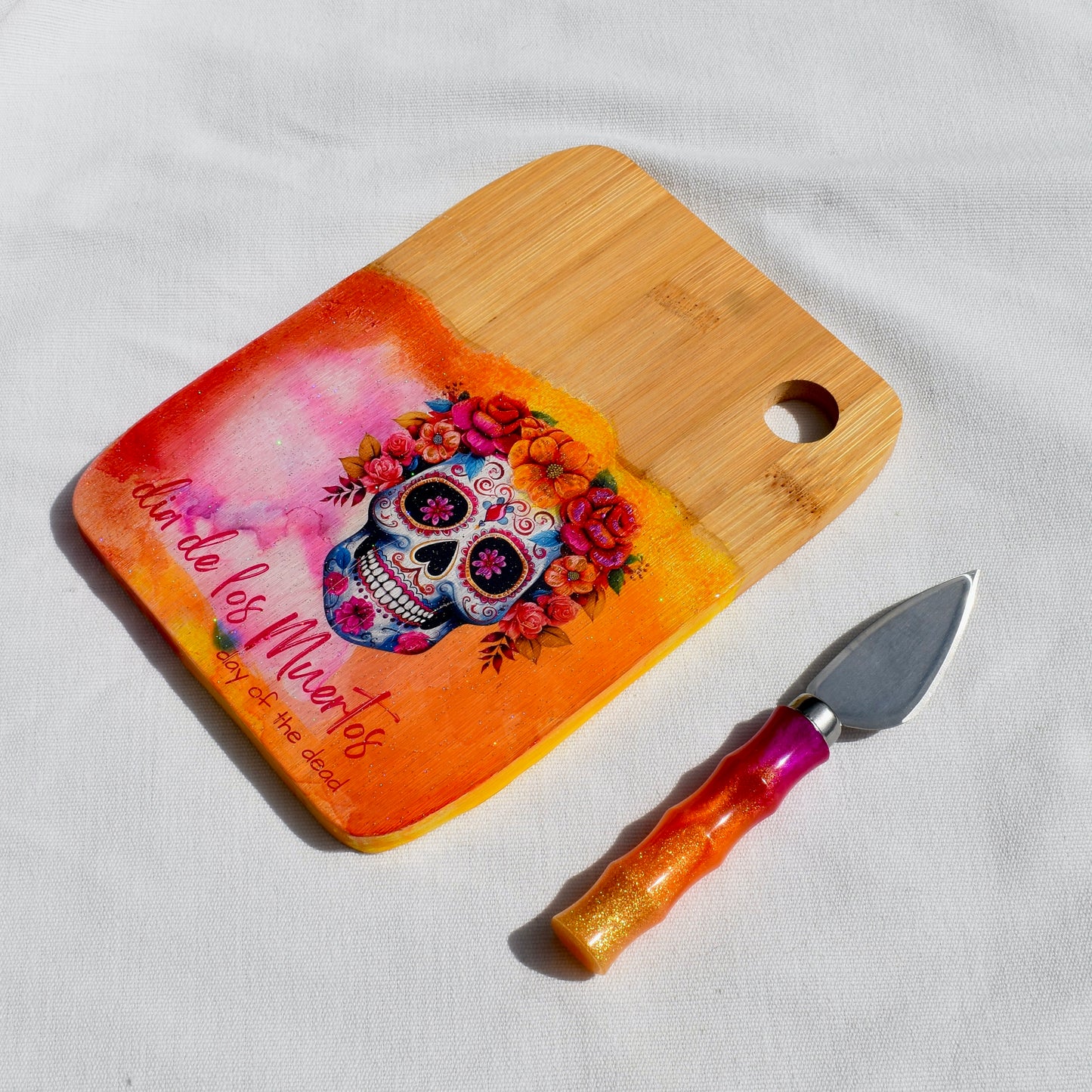 Day of Dead Charcuterie Set • Día de Los Muertos Gift • Goth Girl Gift Set