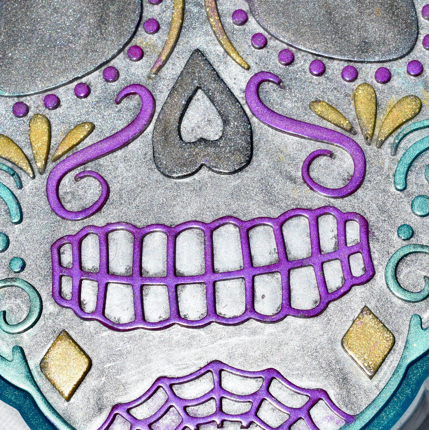 Sugar Skull Candy Dish w Lid • Dia de Los Muertos Dish Gift • Halloween Decor