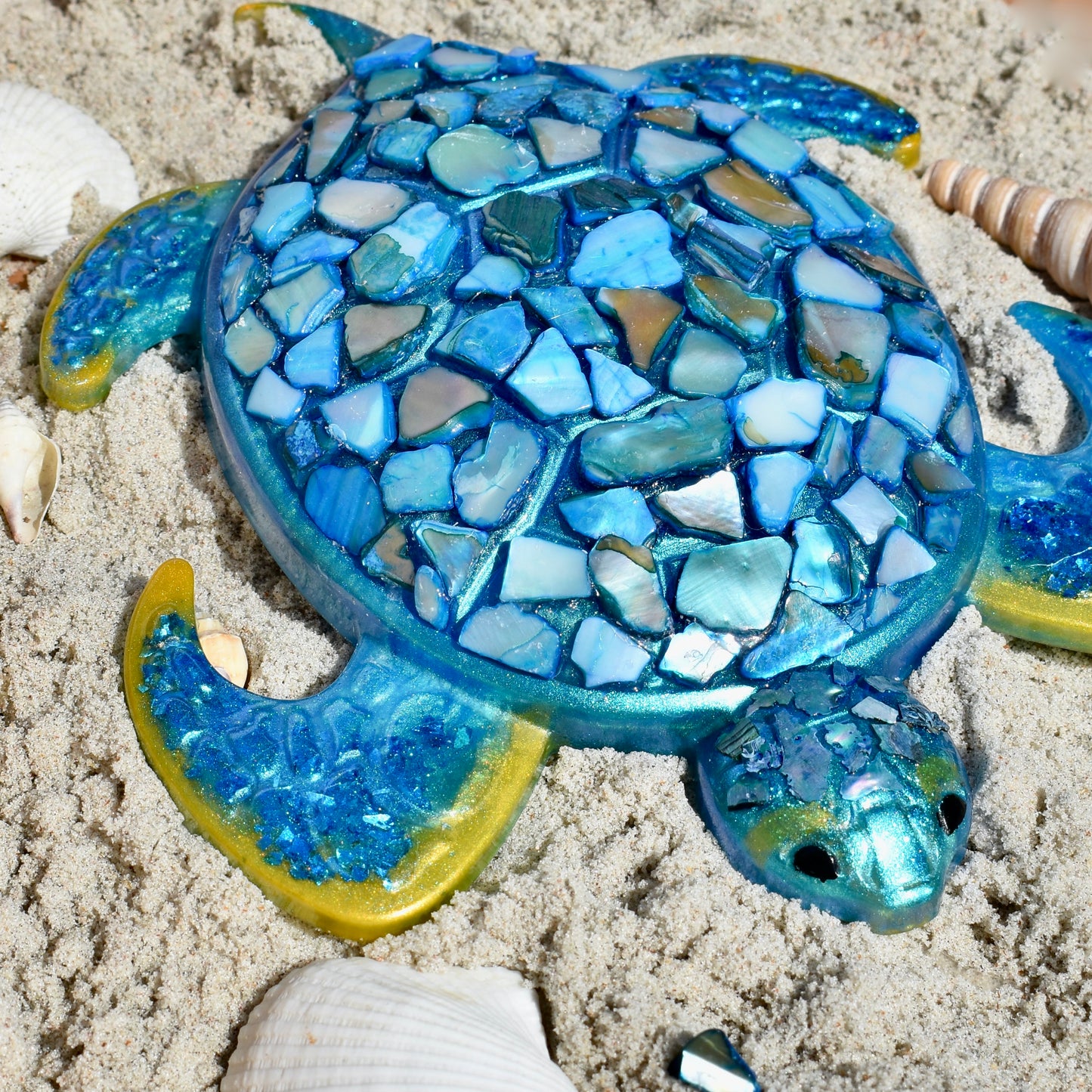 Decorative Sea Turtle • Sea Turtle Figurine • Sea Turtle Statuette