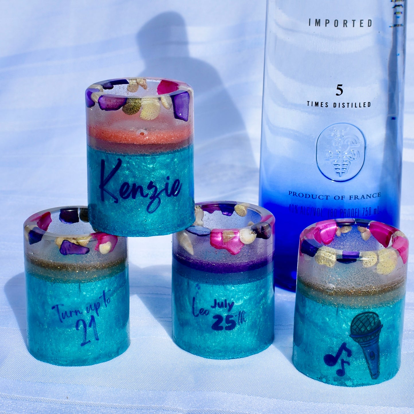 Personalized Shot Glasses • Birthday Shot Glass Set for Shots/Shooters