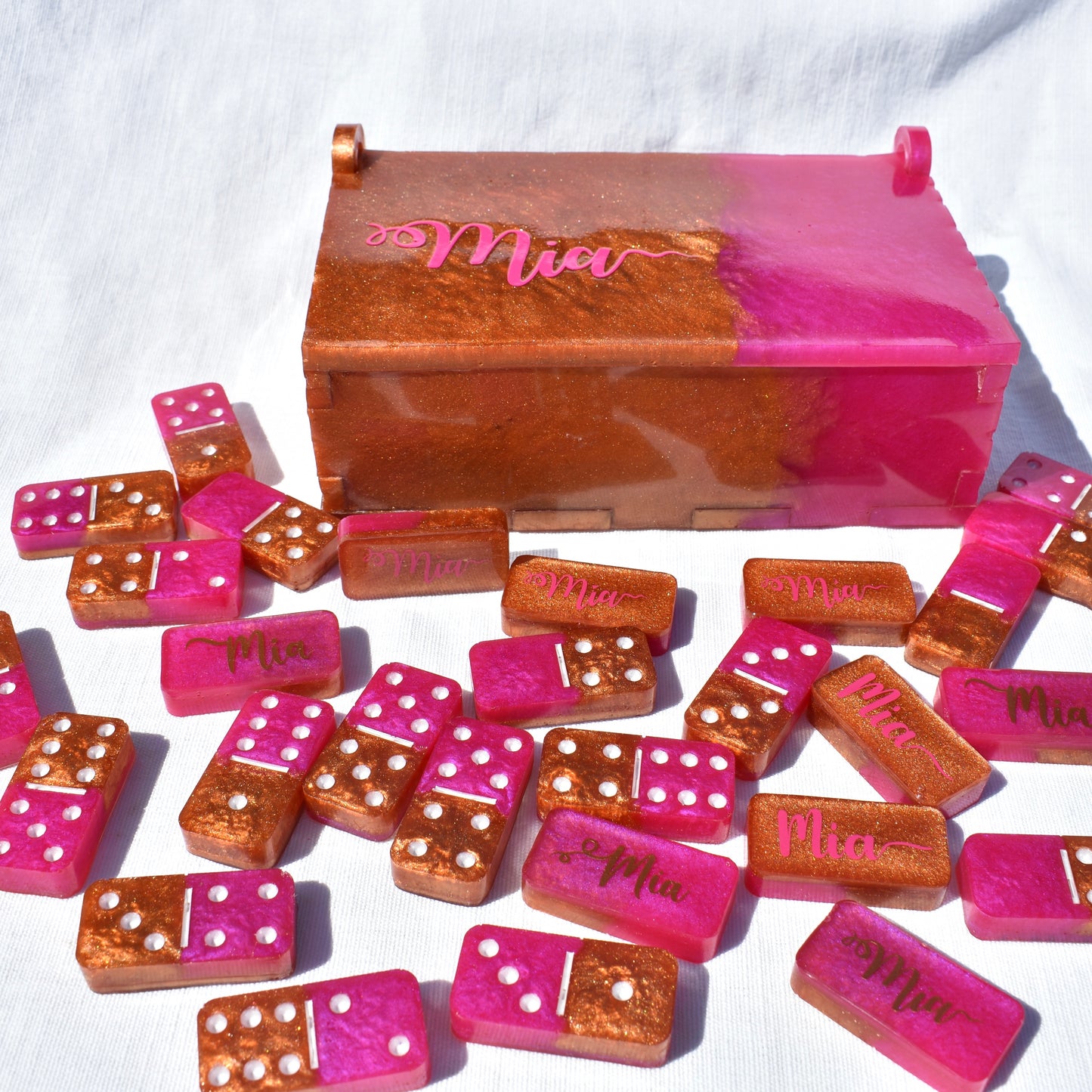 Personalized Dominoes for Him or Her • Birthday Dominoes Gift Set