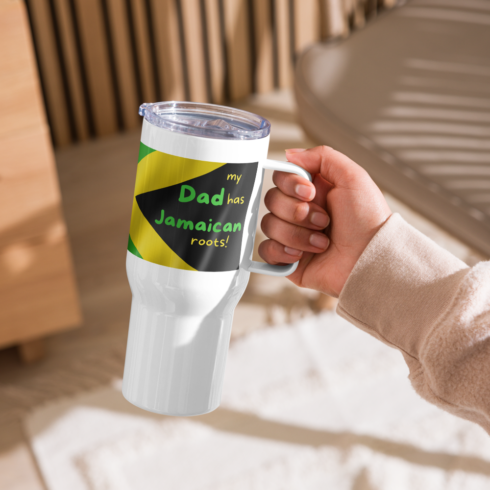 Jamaican Dad Travel Mug • Jamaican Dad’s Gift • Jamaican Travel Mug