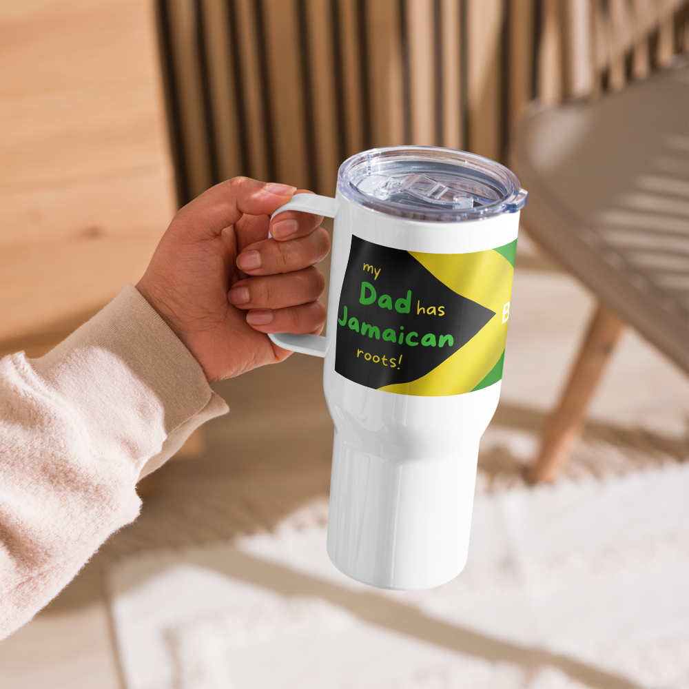 Jamaican Dad Travel Mug • Jamaican Dad’s Gift • Jamaican Travel Mug