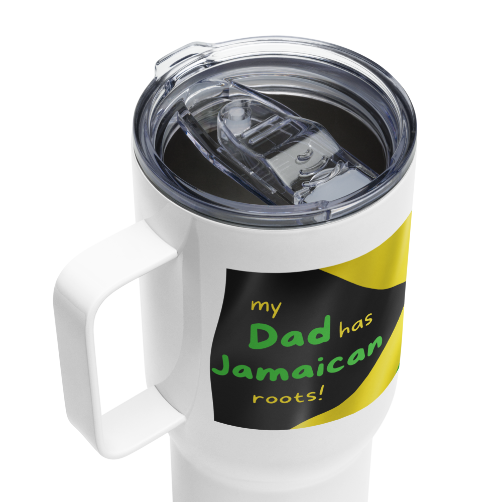 Jamaican Dad Travel Mug • Jamaican Dad’s Gift • Jamaican Travel Mug