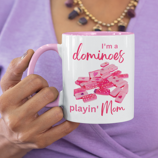 Personalizable “Dominoes” Mug for Mom • DOMINO LOVER MUG • Mom Dominoes Mug