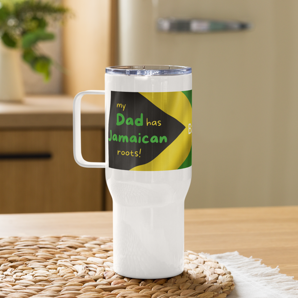 Jamaican Dad Travel Mug • Jamaican Dad’s Gift • Jamaican Travel Mug