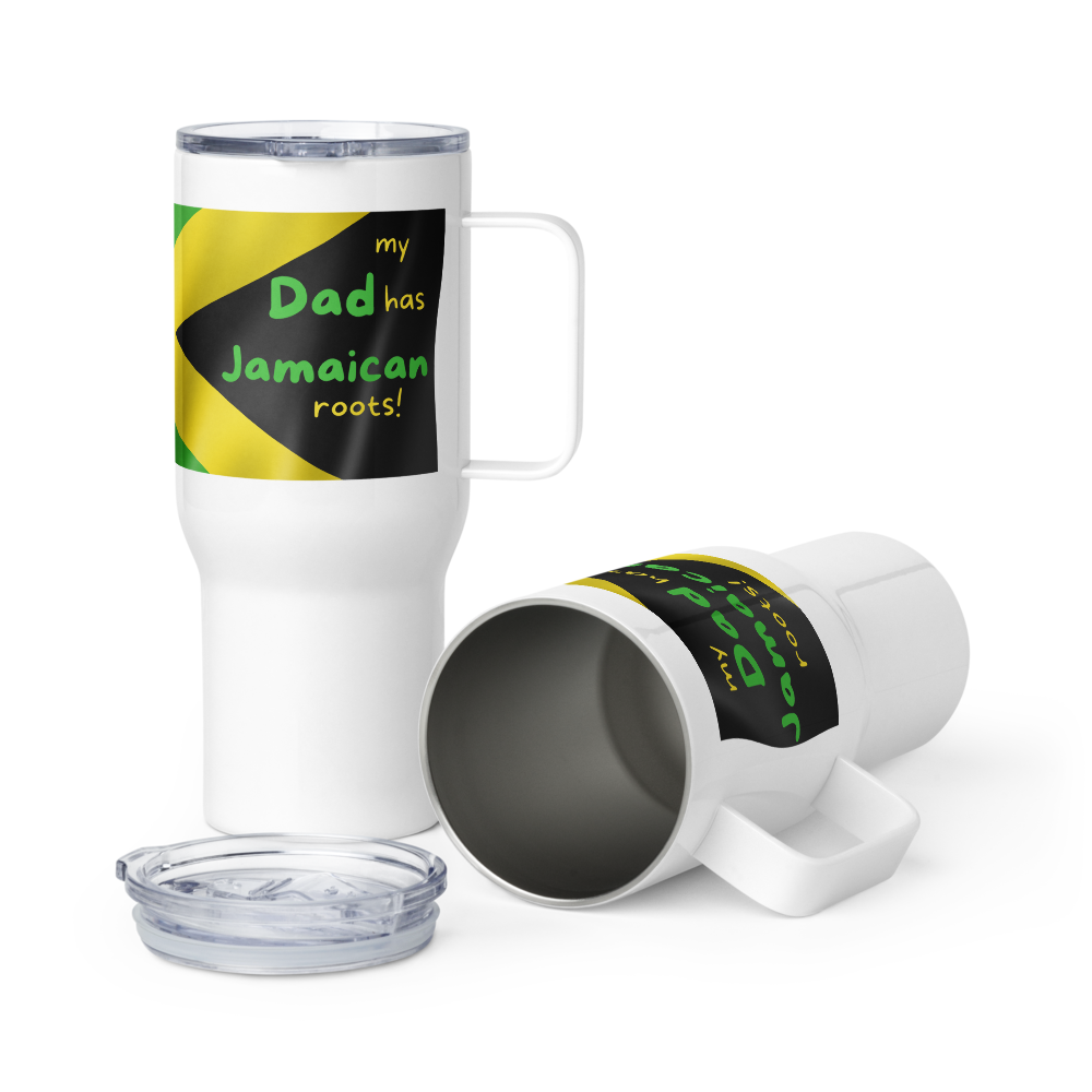 Jamaican Dad Travel Mug • Jamaican Dad’s Gift • Jamaican Travel Mug