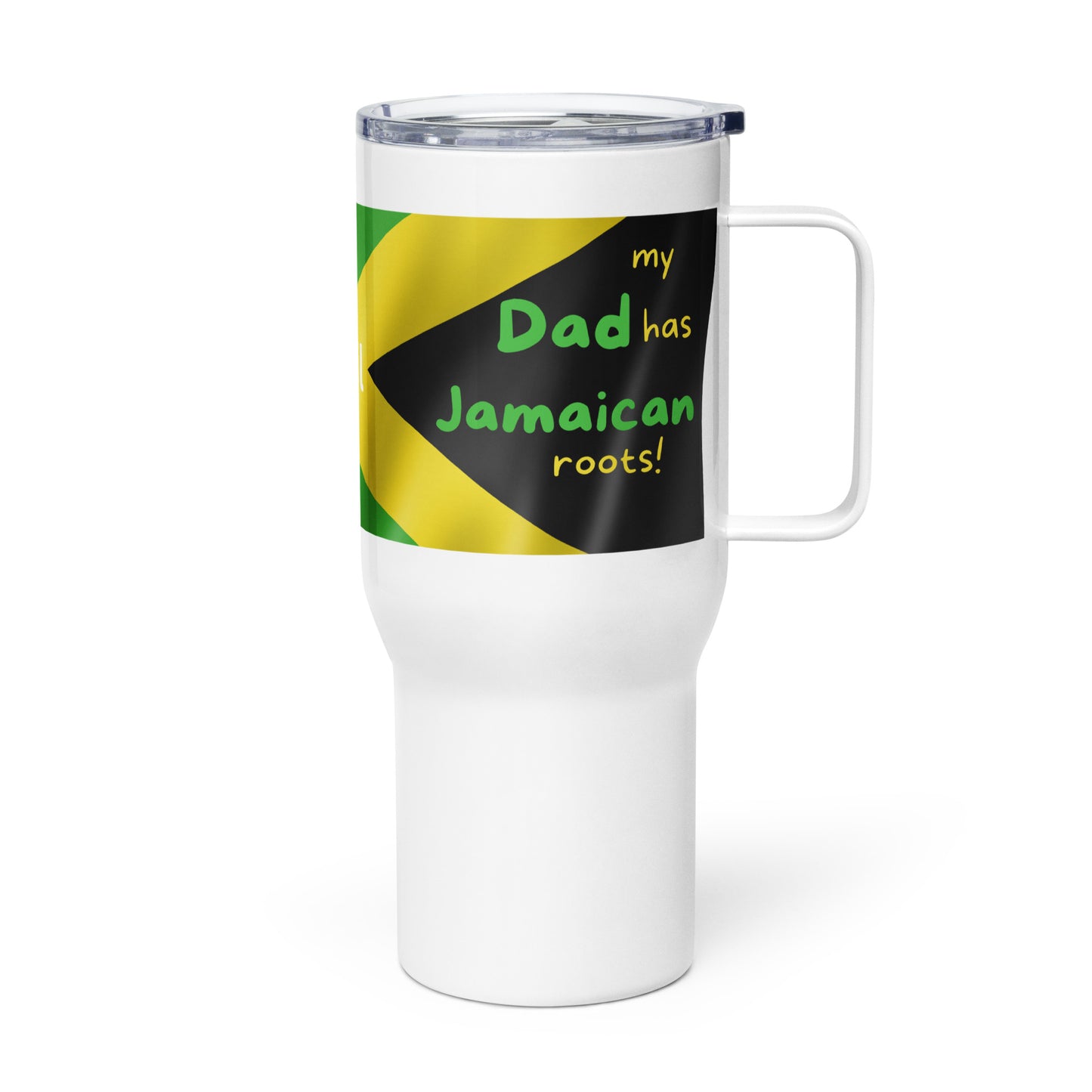 Jamaican Dad Travel Mug • Jamaican Dad’s Gift • Jamaican Travel Mug