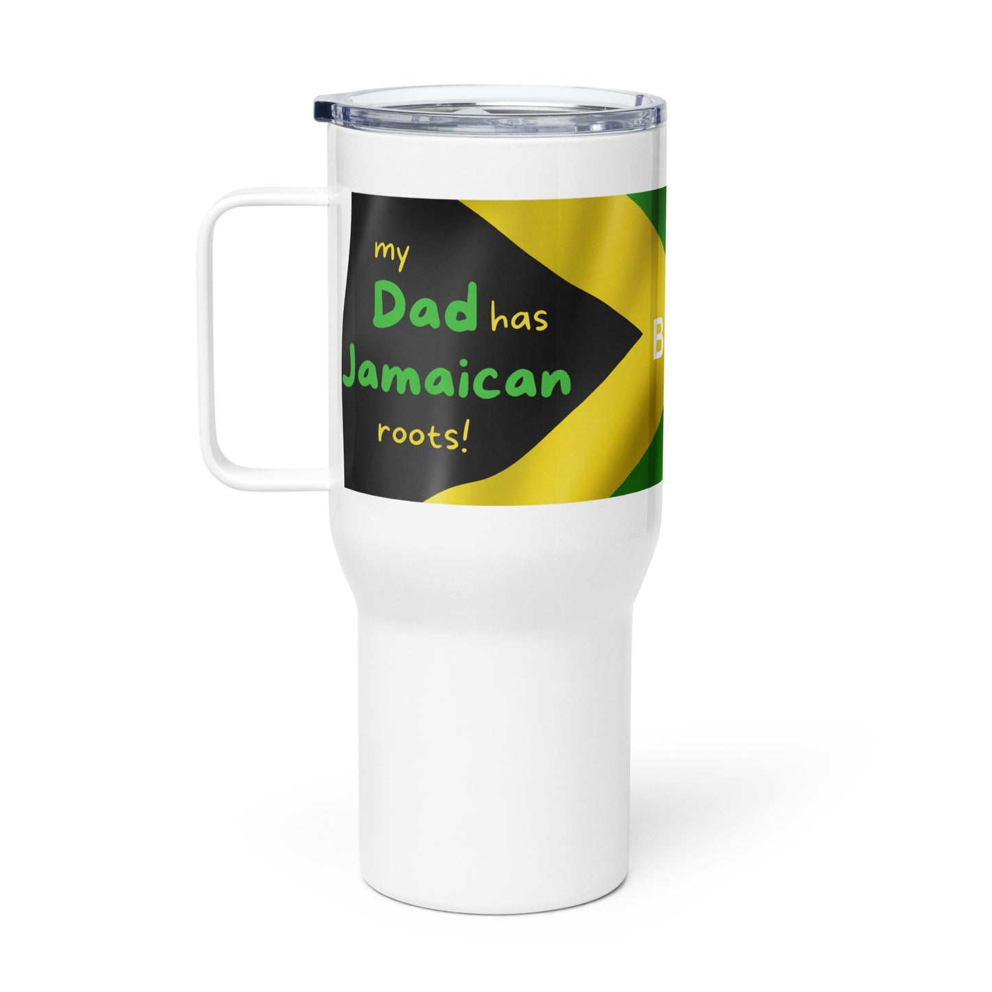 Jamaican Dad Travel Mug • Jamaican Dad’s Gift • Jamaican Travel Mug