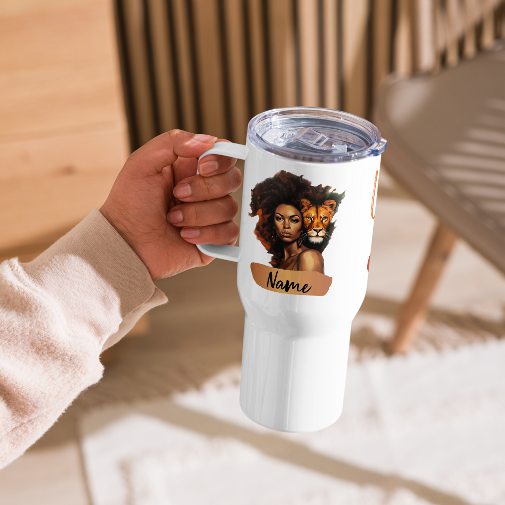 Leo Birthday Travel Mug • Personalized Leo Mug Gift for Her• Leo Zodiac Travel Mug