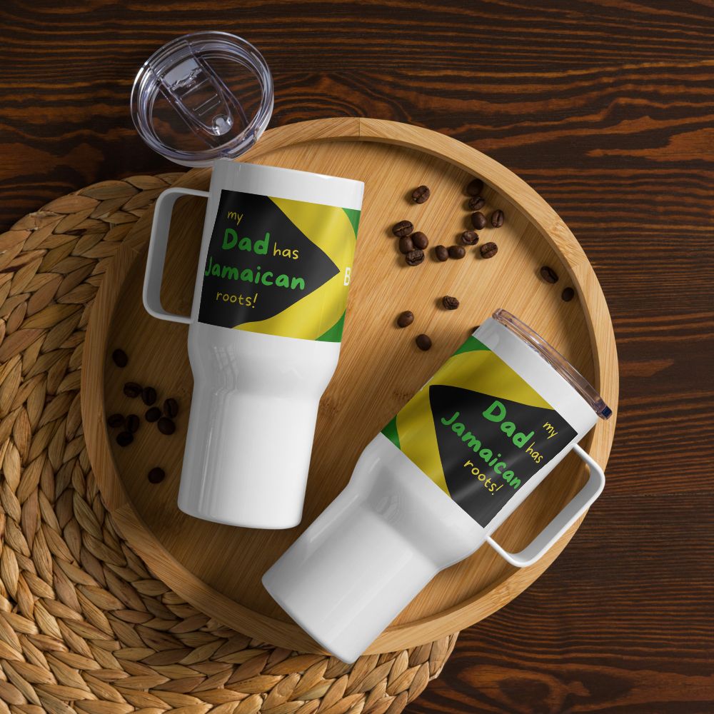 Jamaican Dad Travel Mug • Jamaican Dad’s Gift • Jamaican Travel Mug