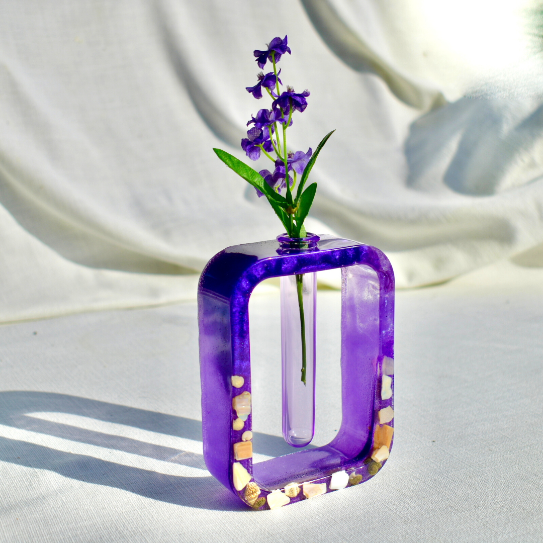 Seashell Propagation Vase (2-piece set) • Hydroponic Plant Cutting Vase