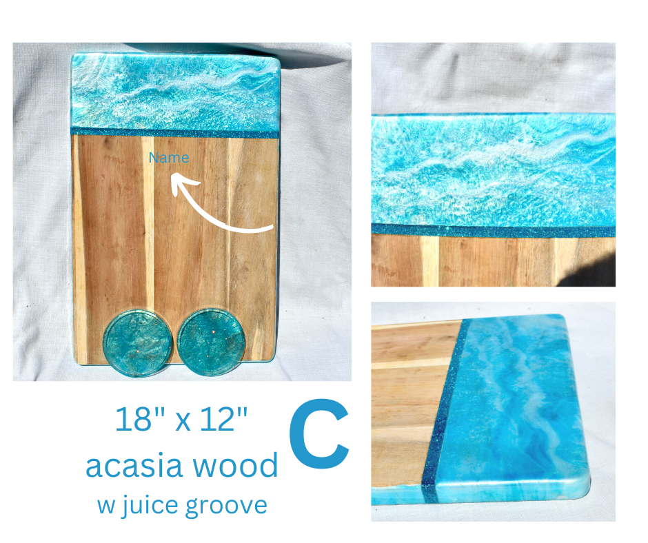 Beach Themed Cheeseboard • Ocean Cheeseboard Gift • Housewarming Gift