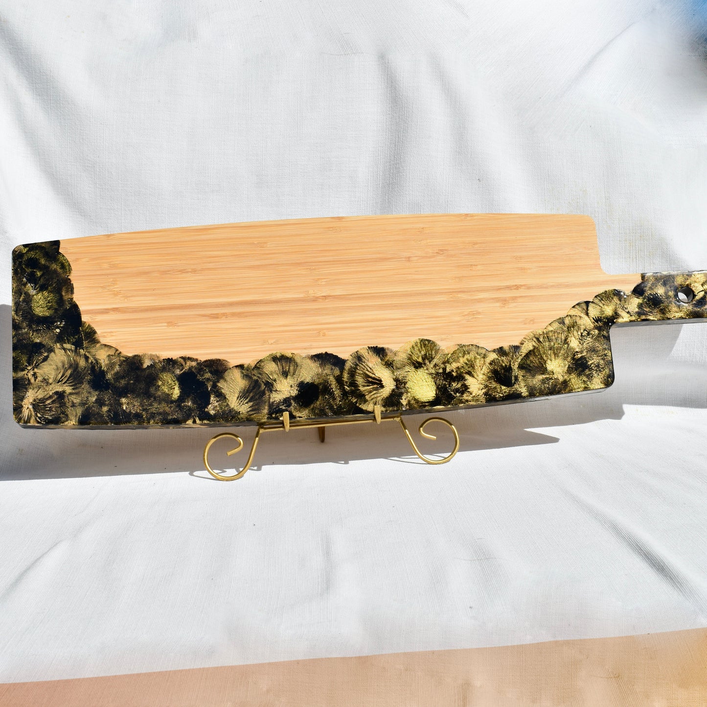 College Colors Bamboo Serving Board • B-CU Bamboo Serving Board • Fraternity or Sorority Charcuterie Board