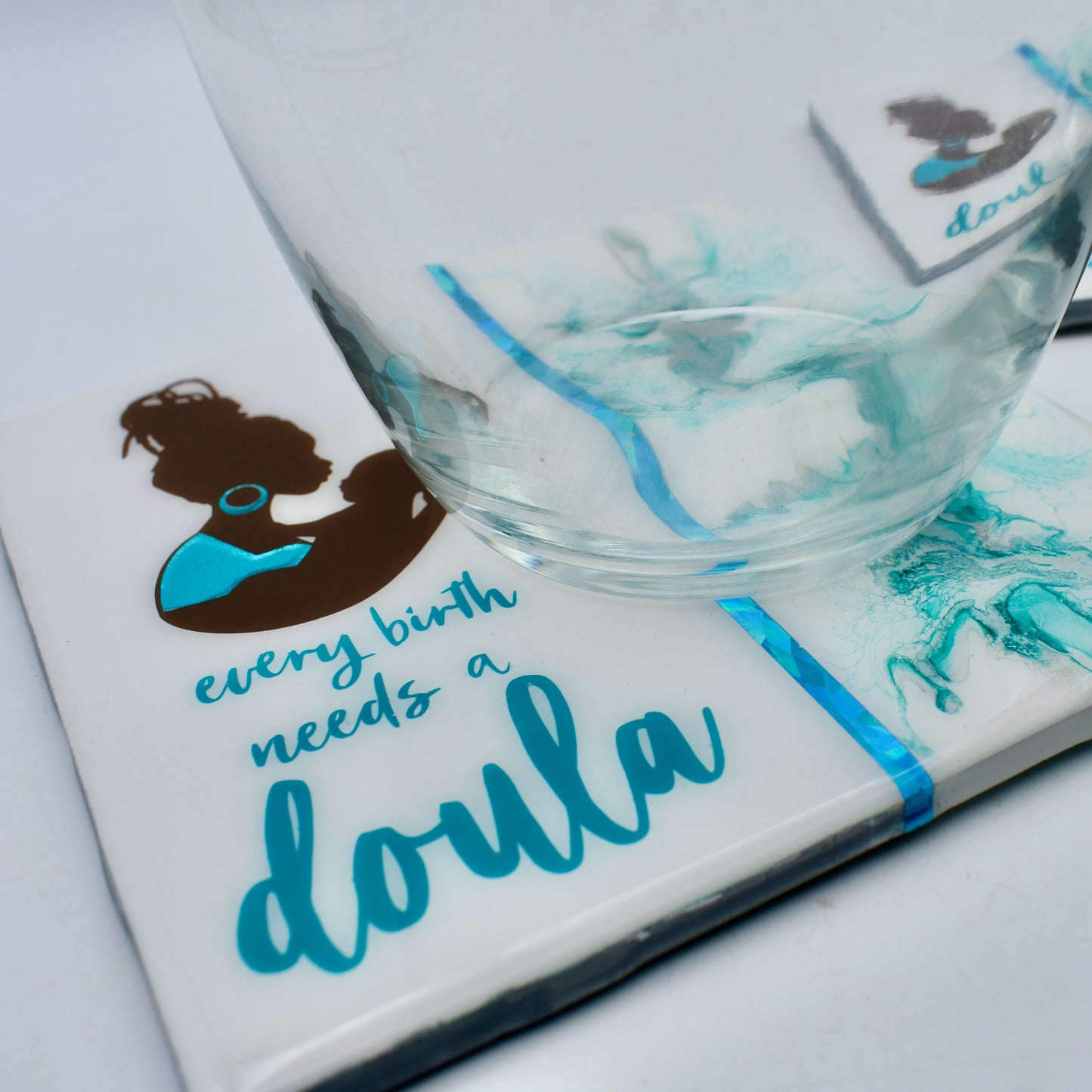 Coasters for a Doula • Black Birth Support Coasters • Doula Thank You Gift