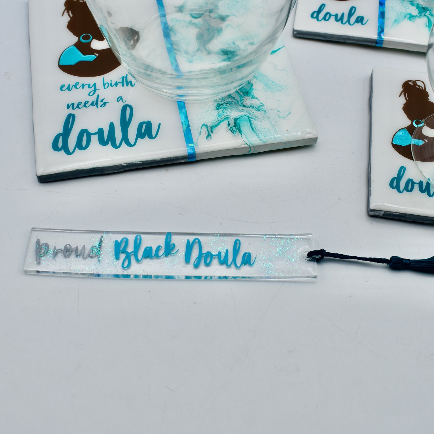 Coasters for a Doula • Black Birth Support Coasters • Doula Thank You Gift