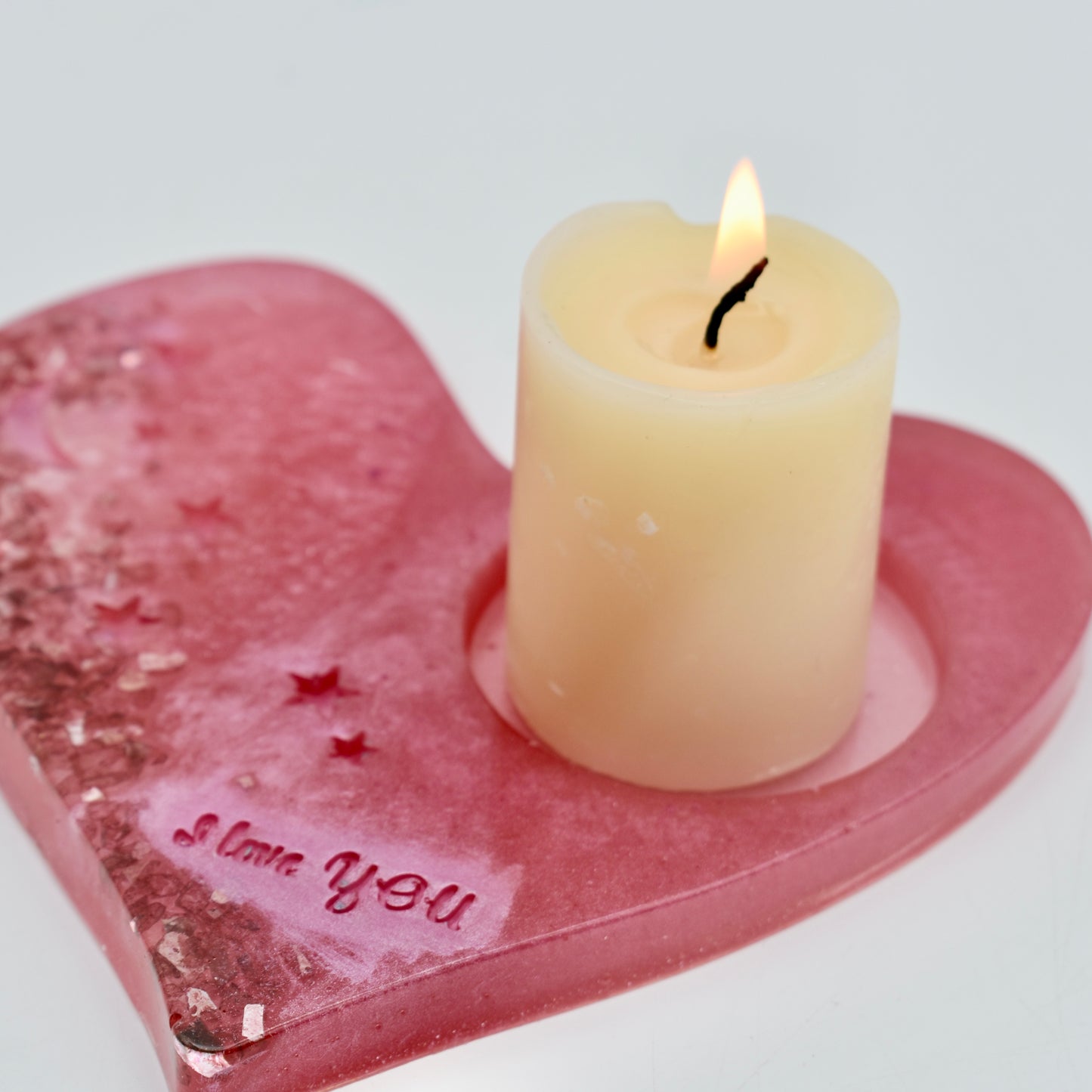 Heart Shaped Candle Holder • Heart Shaped Shot Glass Holder