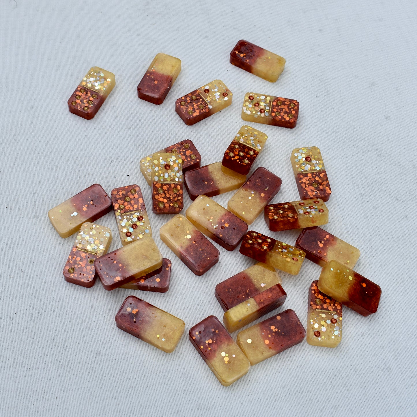 Fall Resin Dominoes Set • Personalized Domino Gift Set • Made-to-Order Dominoes Gift