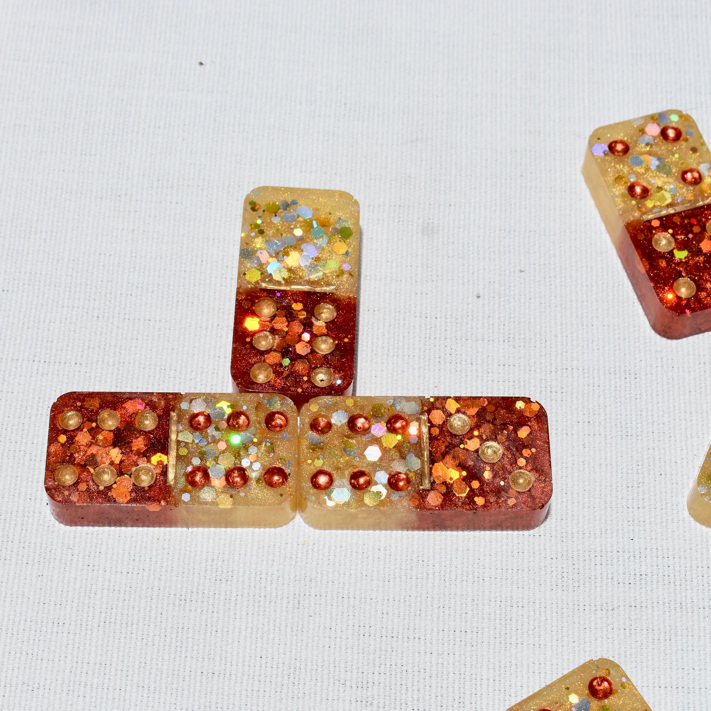 Fall Resin Dominoes Set • Personalized Domino Gift Set • Made-to-Order Dominoes Gift