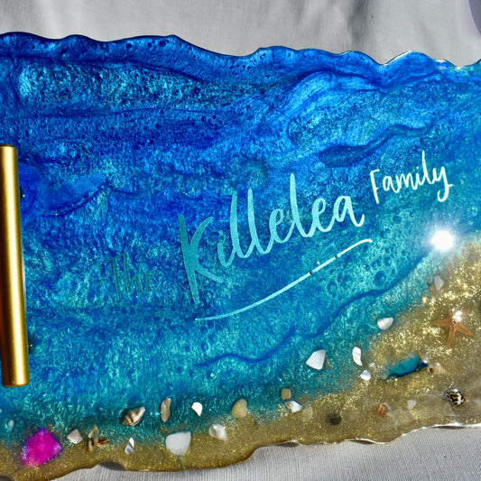 Personalized Ocean Tray • Personalized Ocean Themed Serving Tray • Personalized Serving Tray