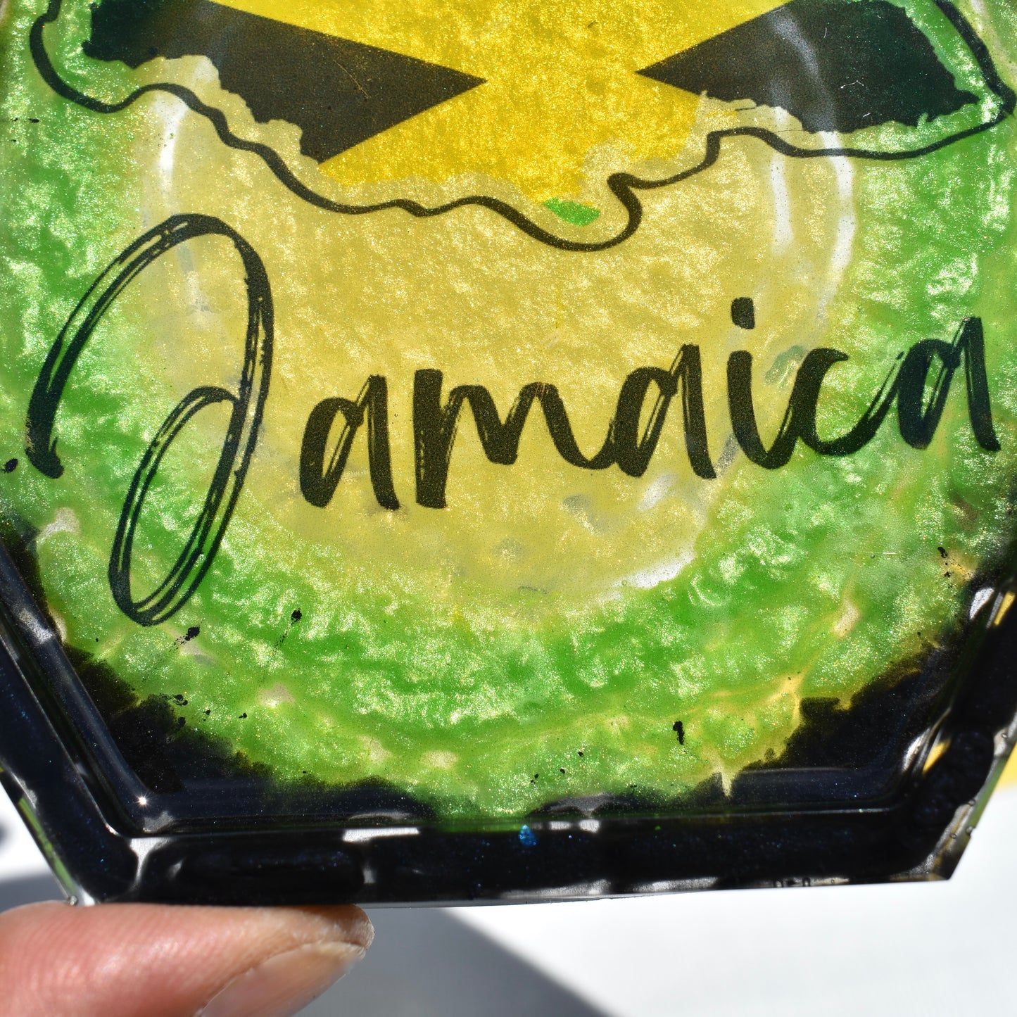 Jamaican Pride Coaster Set • Jamaican Themed Coasters • Your Country Coaster Set