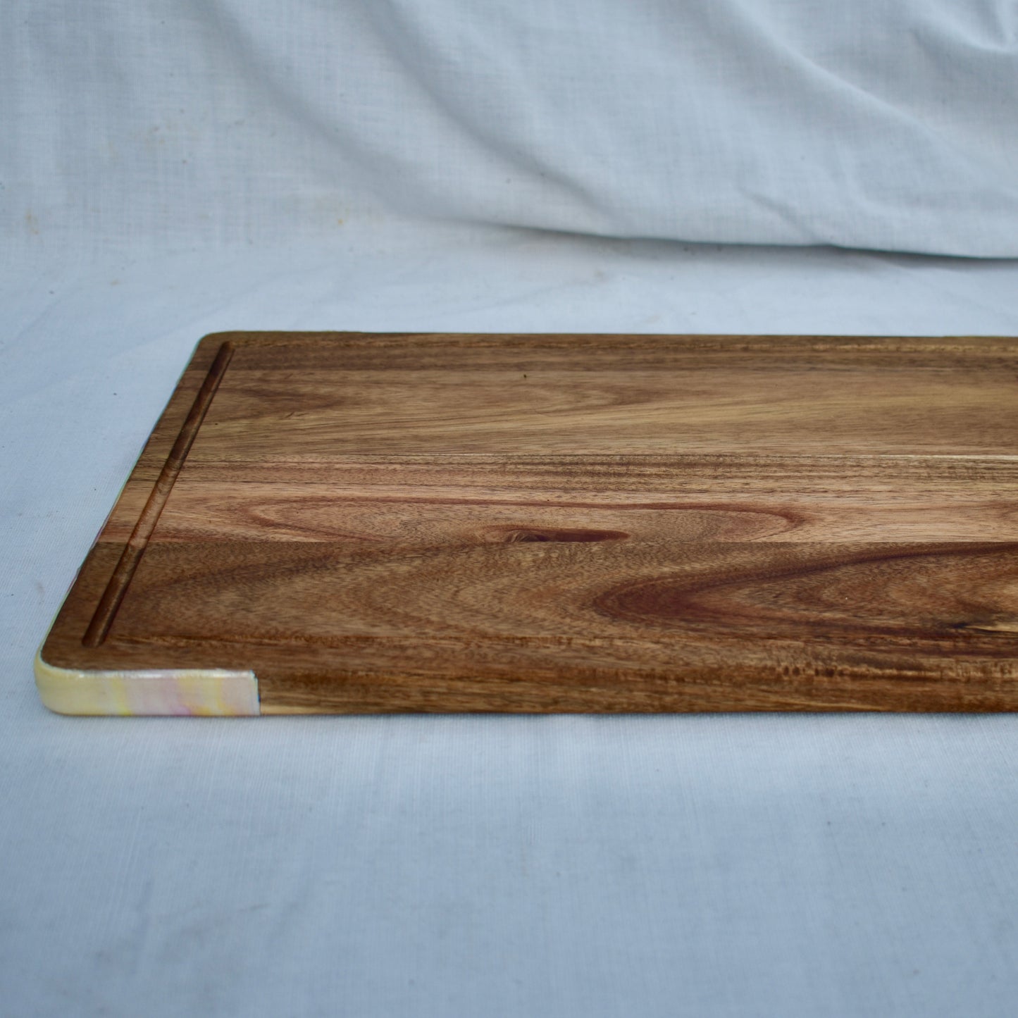 6-Piece Charcuterie Board Serving Set • Reversible Acacia Wood Charcuterie Board
