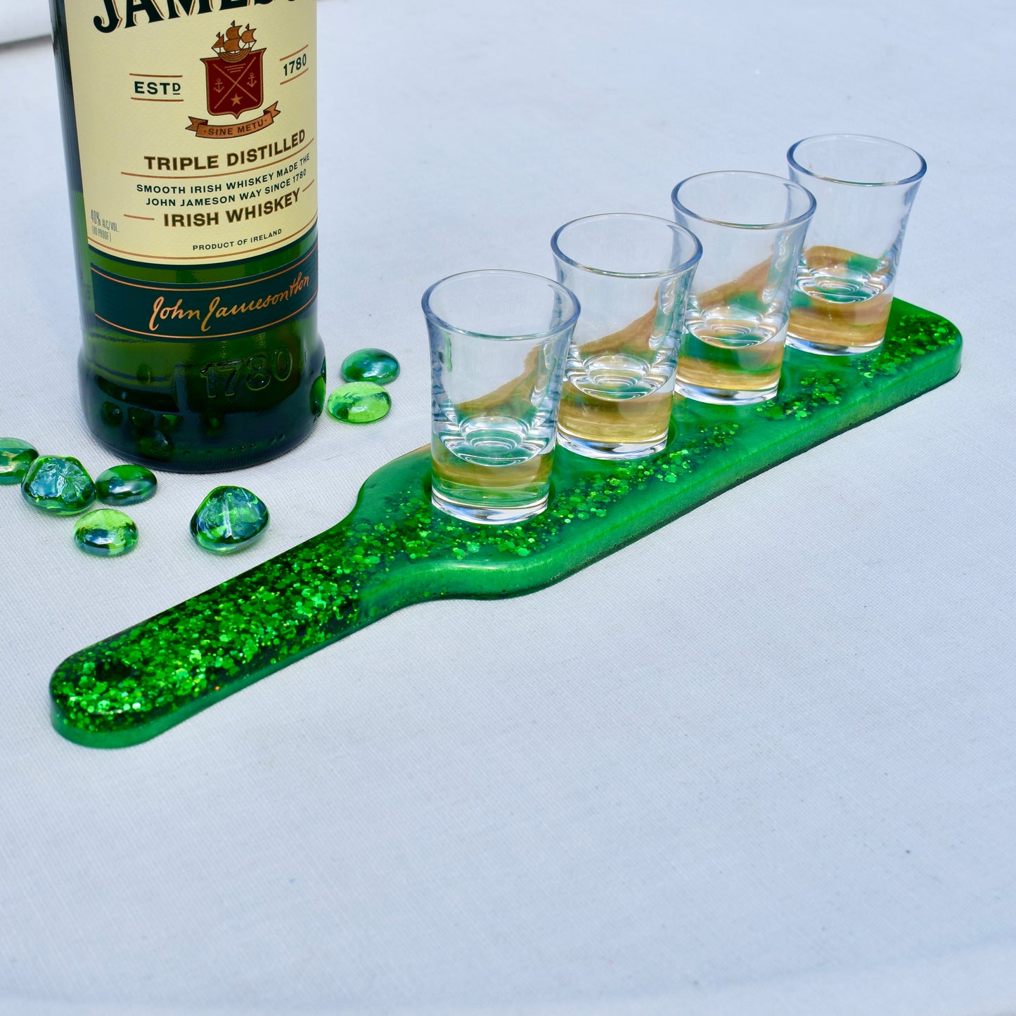 Irish Themed Shot Glass Paddle - 🍀Green & Gold Shot Glass Holder –  Beer Flight