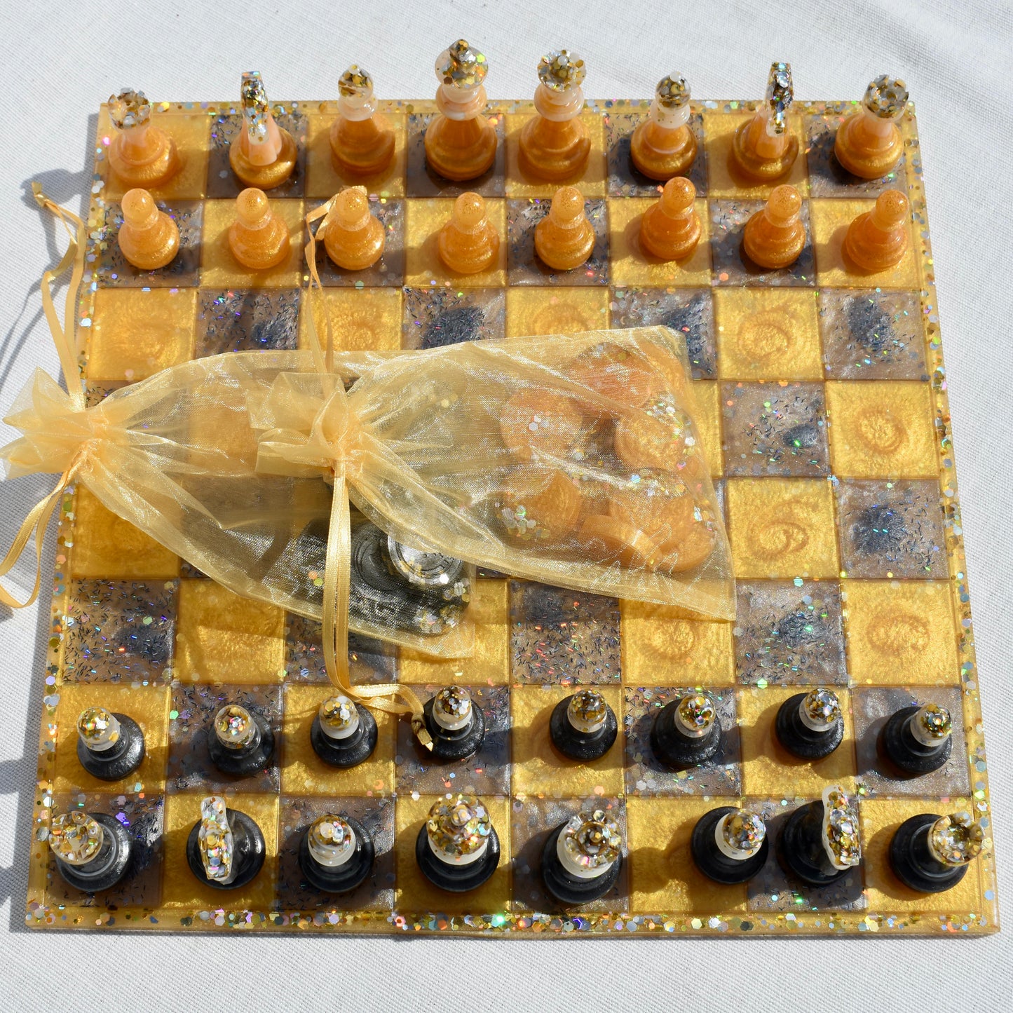 Customizable Chess/Checkers Set Board Game