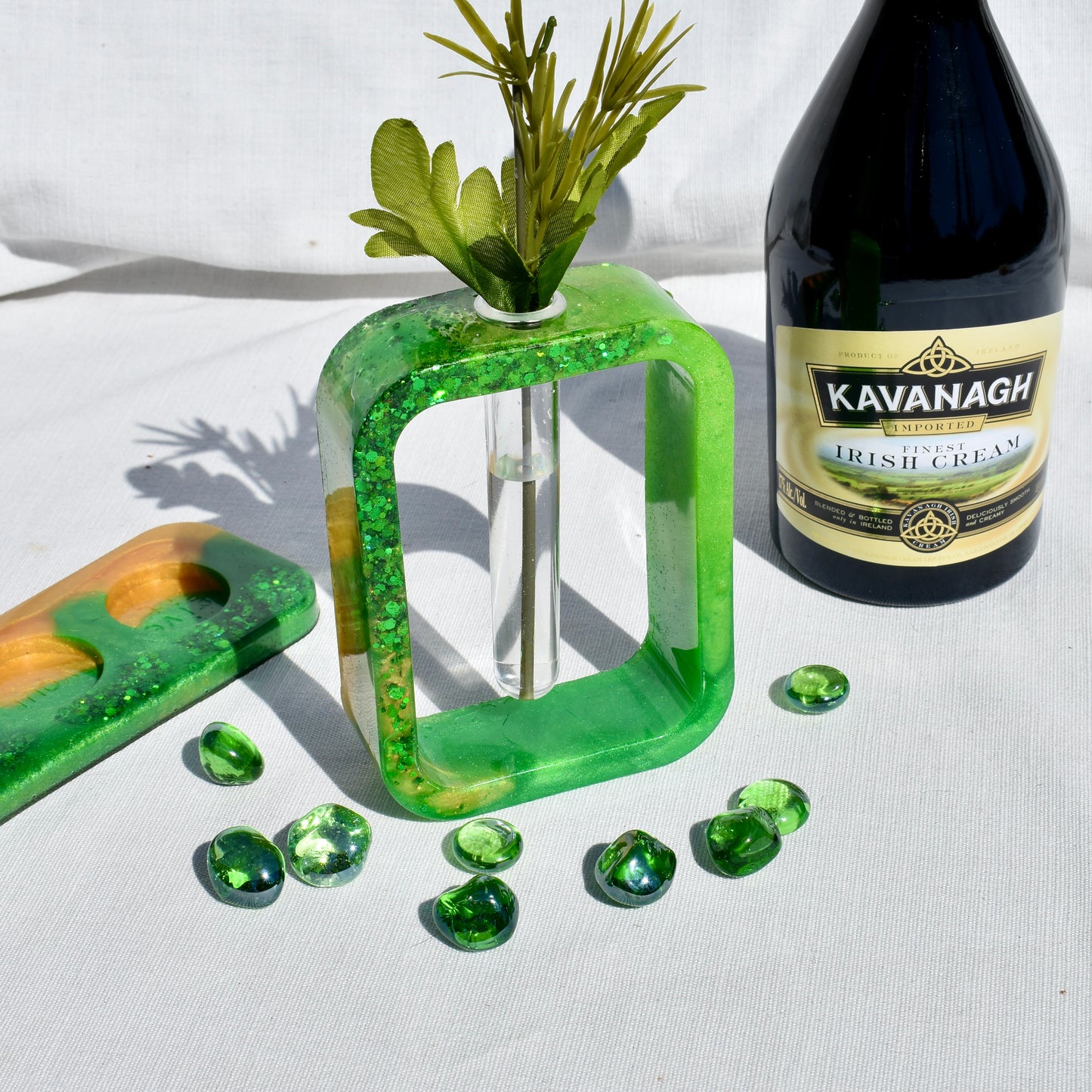 Irish Themed Propagation Vase (2-piece set) • Hydroponic Plant Cutting Vase