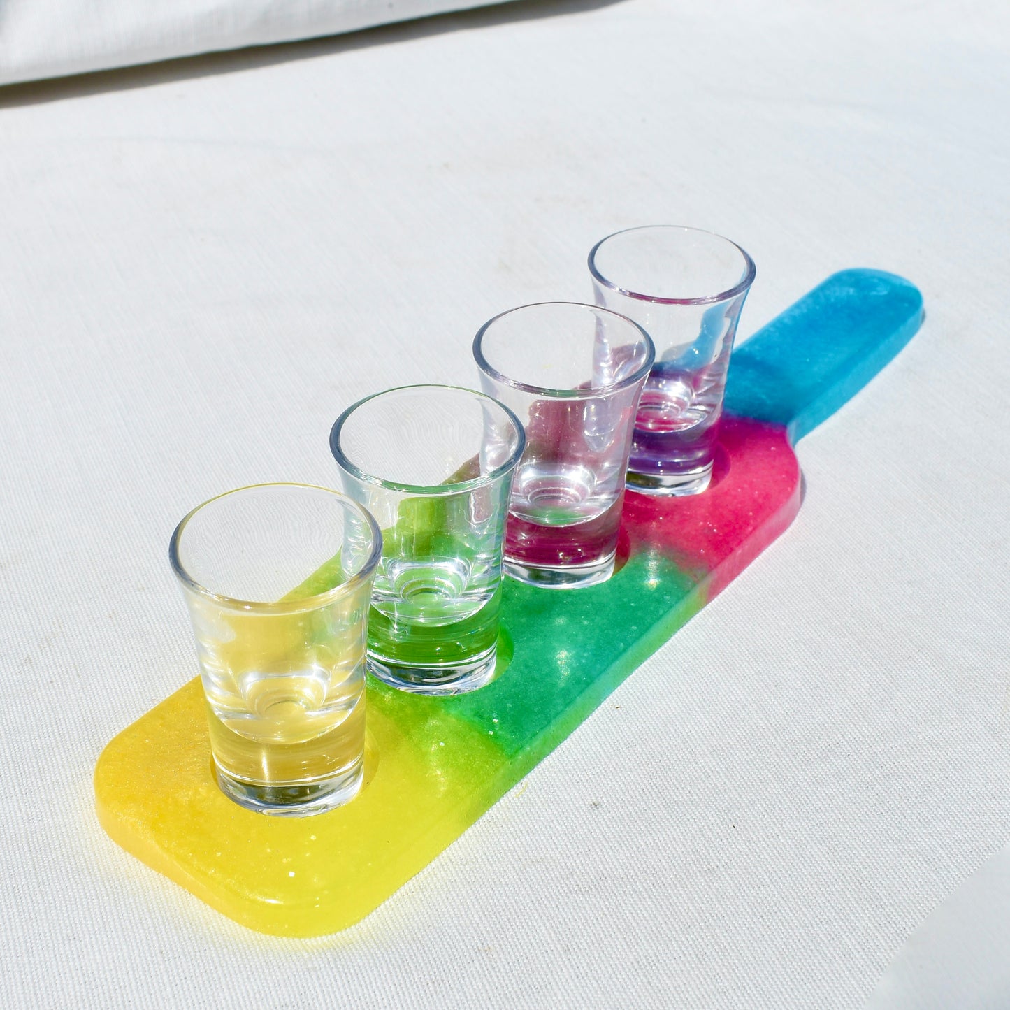 Spring Shot Glass Holder • Easter Shot Glass Paddle • Spring Candle Holder